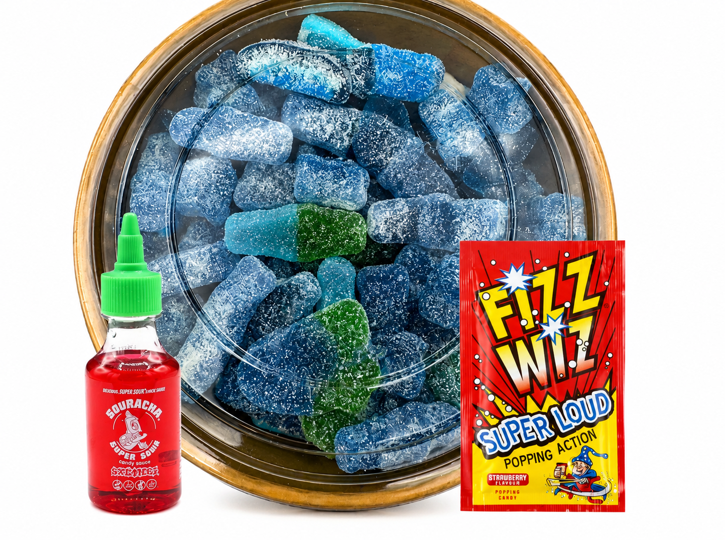 Blue Raspberry Candy Salad Bowl