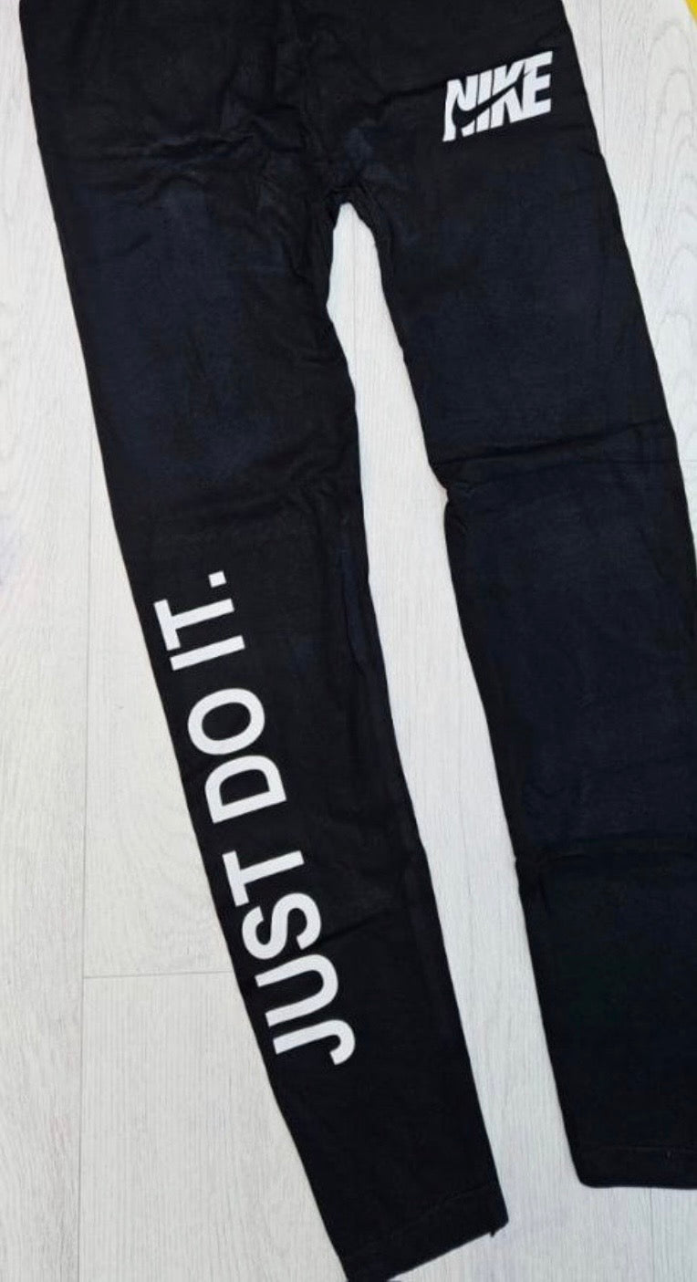 Black Logo Leggings