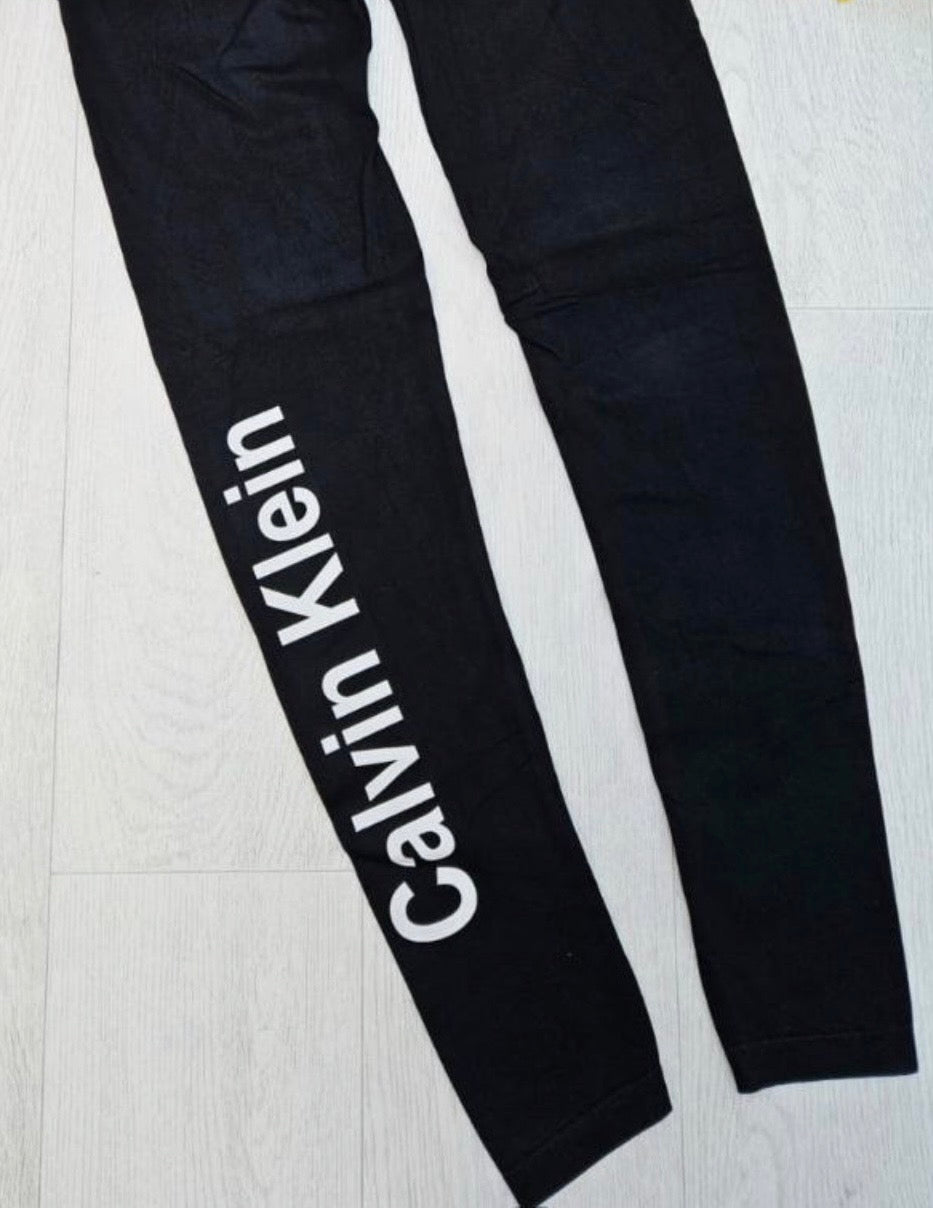 Black Logo Leggings