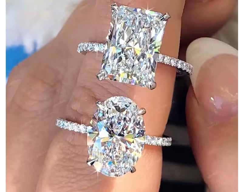 1–3 Carat D Colour Moissanite Engagement Ring