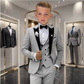 Velvet Collar Suit Set for Boys