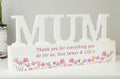Personalised Floral Wooden Mum Ornament