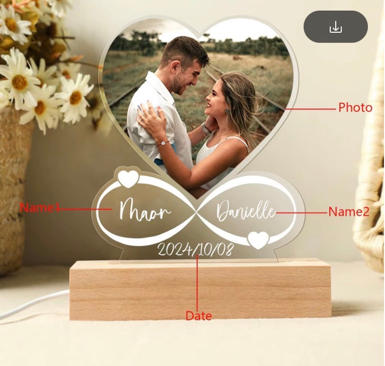 Couples Gifts Custom Photo Love Frame