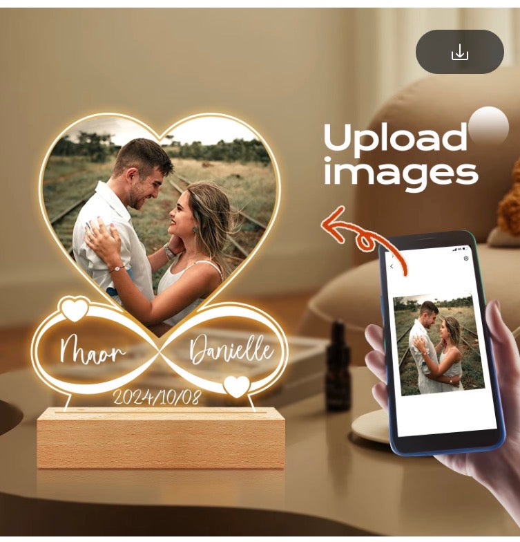 Couples Gifts Custom Photo Love Frame