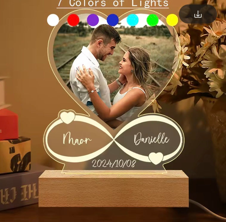 Couples Gifts Custom Photo Love Frame