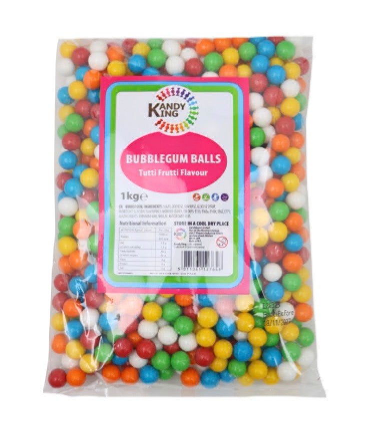 Kandy King Bubblegum Balls 1kg Gluten & Dairy Free