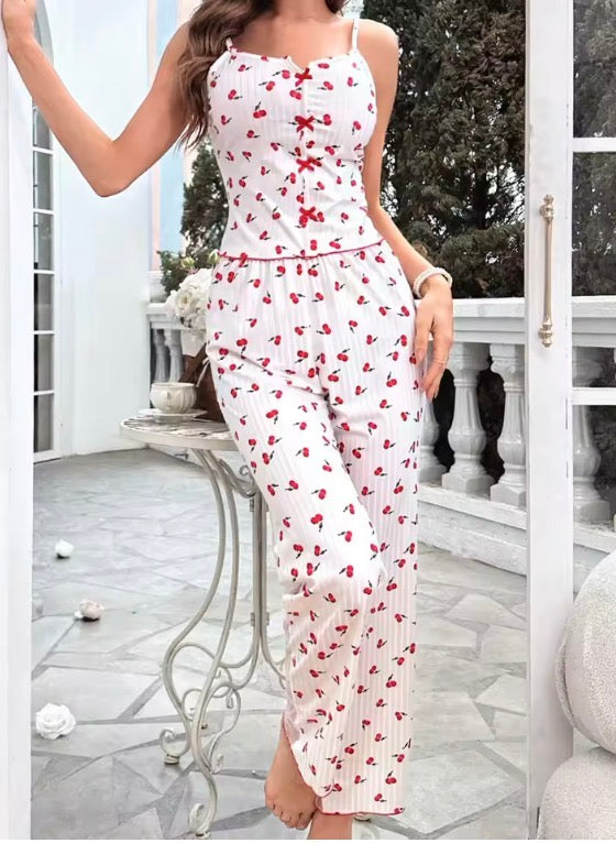 Sexy Women's Pyjamas 2 Pieces Sheer Mesh Loungewear Sets