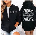 Autism Awareness Zip-Up Hoodie