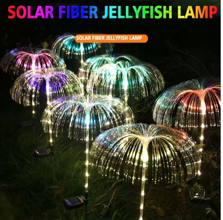 4 Color Changing Outdoor Lamp Solar Jellyfish