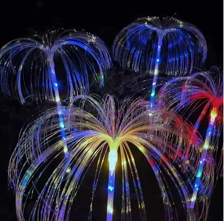 4 Color Changing Outdoor Lamp Solar Jellyfish