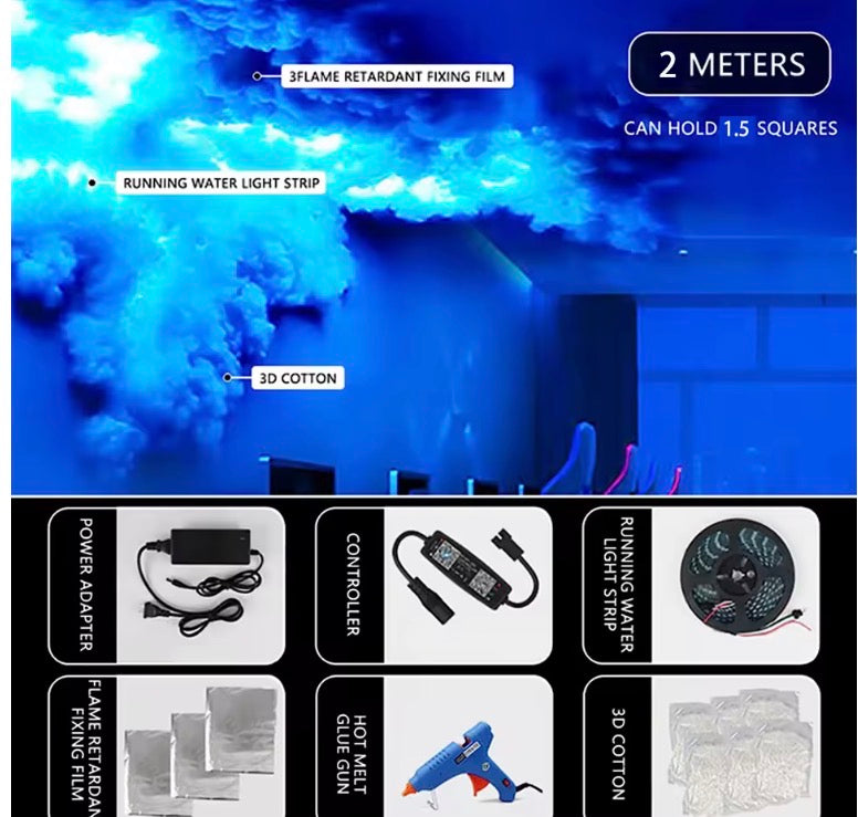 RGB Thunder Cloud Lamp Led