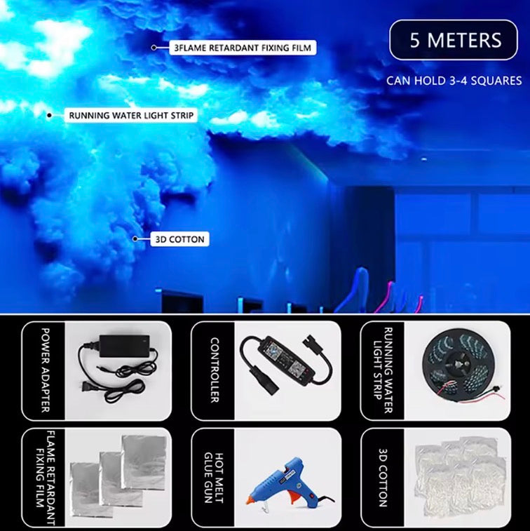 RGB Thunder Cloud Lamp Led