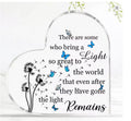 Memorial Crystal Acrylic Heart Keepsake