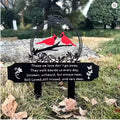Cardinal Birds Memorial Plaque Stake