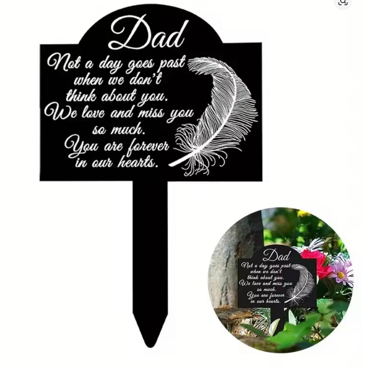 Suncatchers Memorial Remembrance Plaque