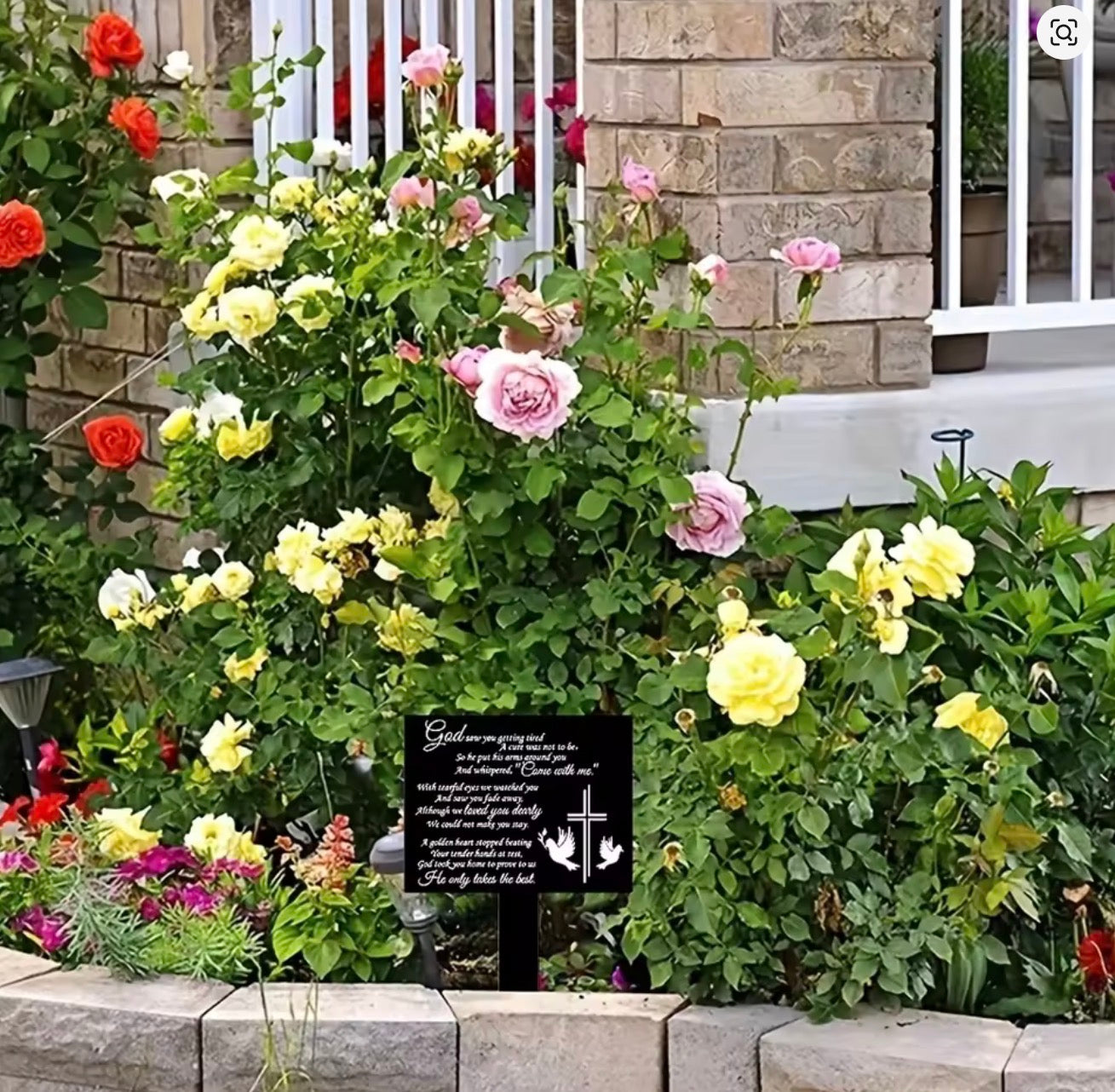 Suncatchers Memorial Remembrance Plaque