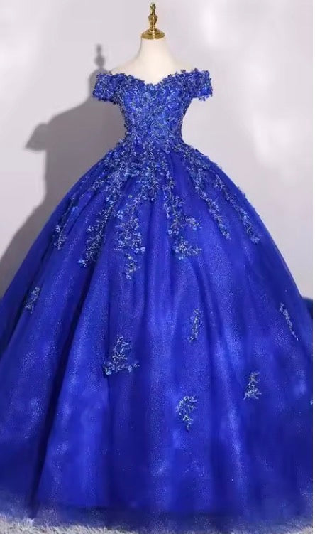 Quinceanera Elegant Off Shoulder Prom Gown