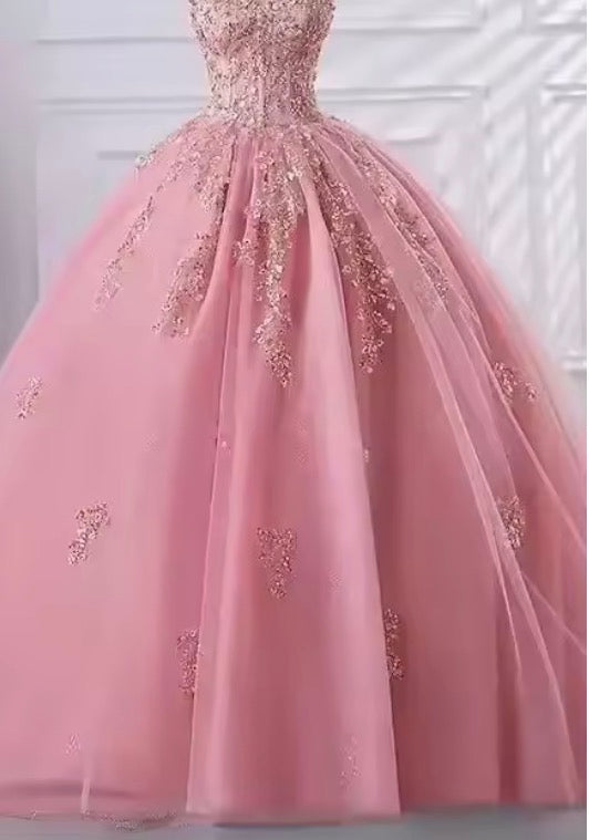Quinceanera Elegant Off Shoulder Prom Gown