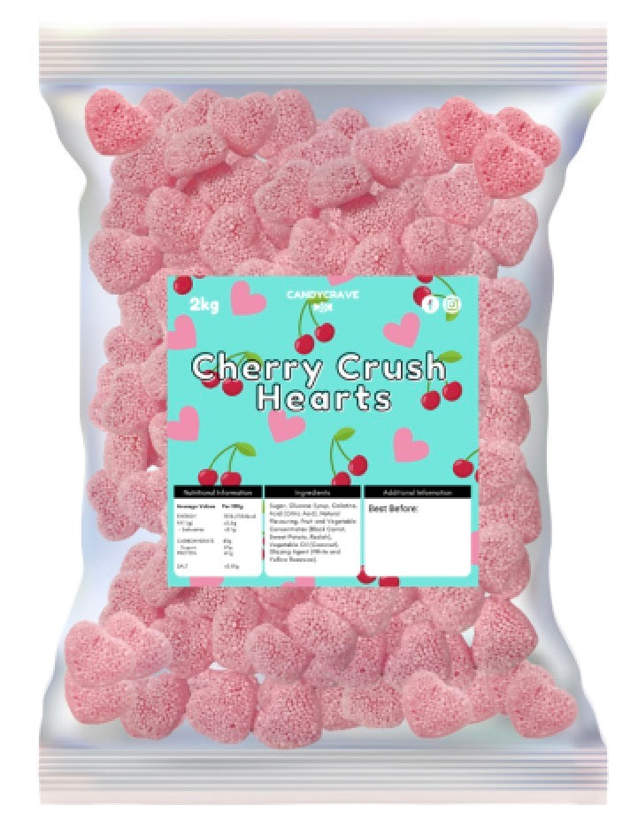 Vegan Cherry Crush Hearts