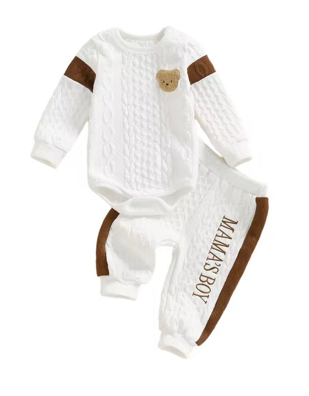 Mama’s Boy Baby Outfit Set