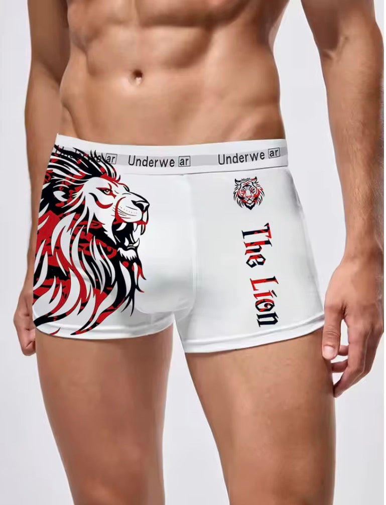 Men's Boxer Briefs Colorful Animal Pattern