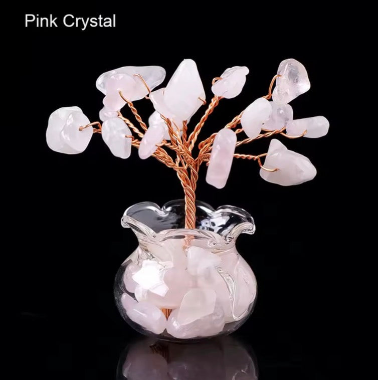 New Natural Crystal Tree Reiki Healing Feng Shui Mini Tree