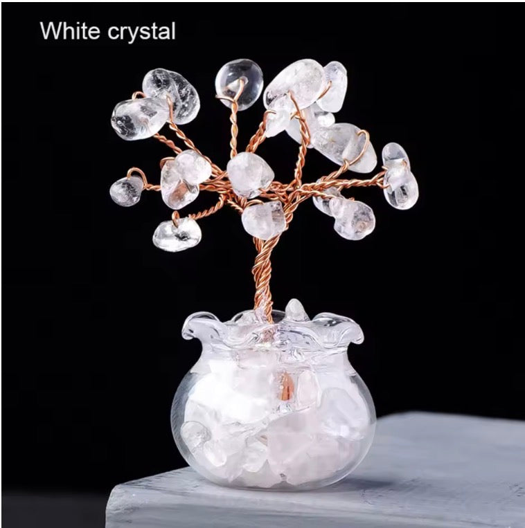 New Natural Crystal Tree Reiki Healing Feng Shui Mini Tree