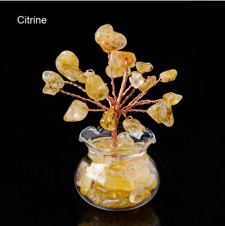 New Natural Crystal Tree Reiki Healing Feng Shui Mini Tree