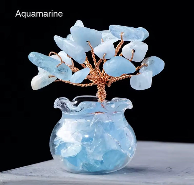 New Natural Crystal Tree Reiki Healing Feng Shui Mini Tree