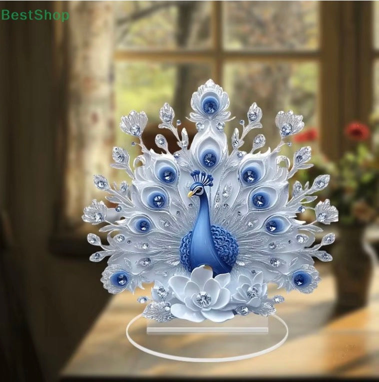 Acrylic Peacock Figure Stand