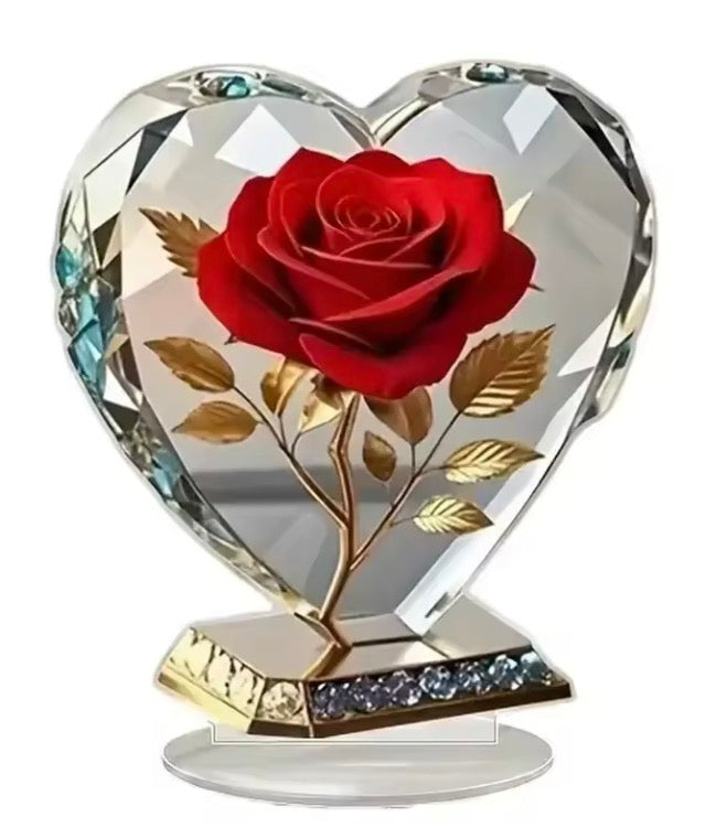 Heart Shaped Acrylic Ornament