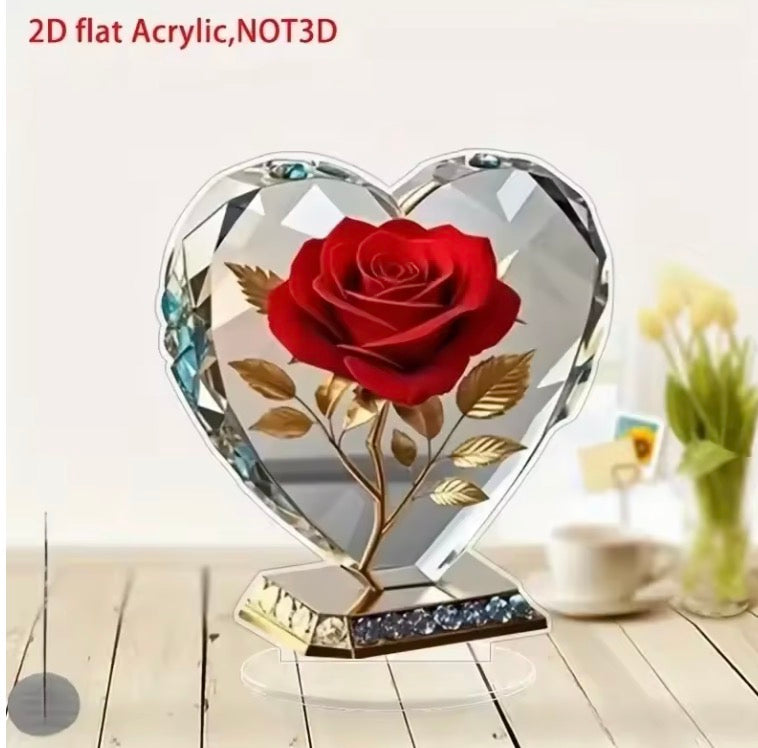 Heart Shaped Acrylic Ornament