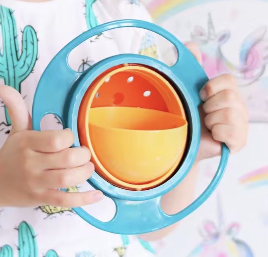 Universal baby feeding bowl Gyro Bowl