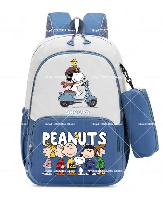 Snoopys School Bag Boys Girls