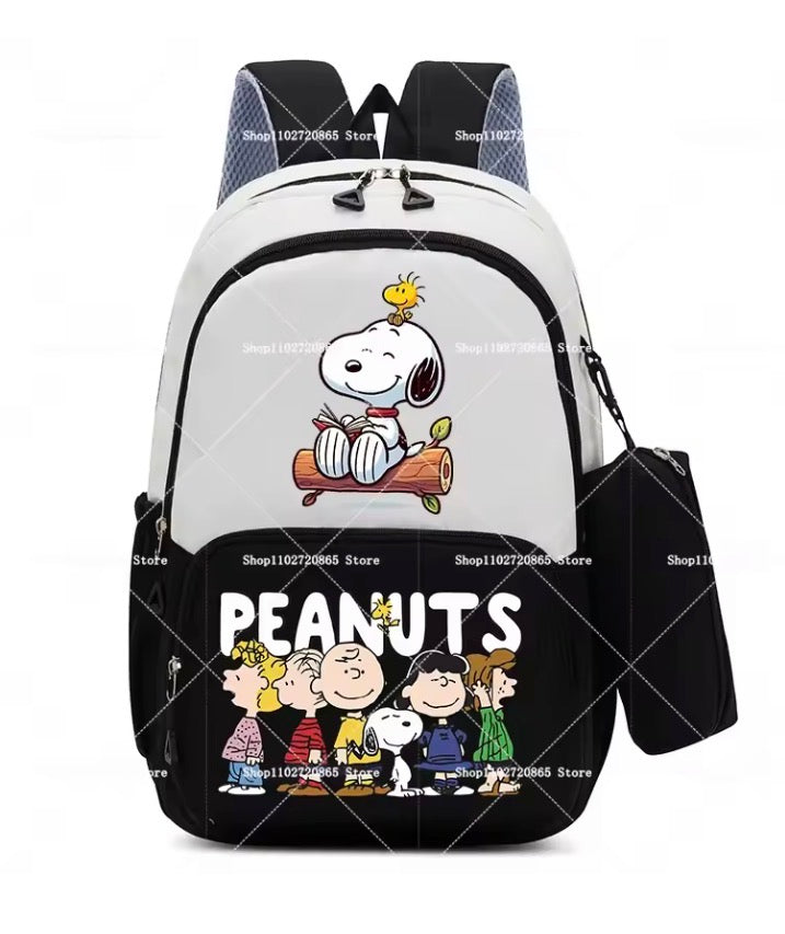 Snoopys School Bag Boys Girls