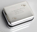 Personalised Butterfly Sterling Silver Heart Necklace and Box