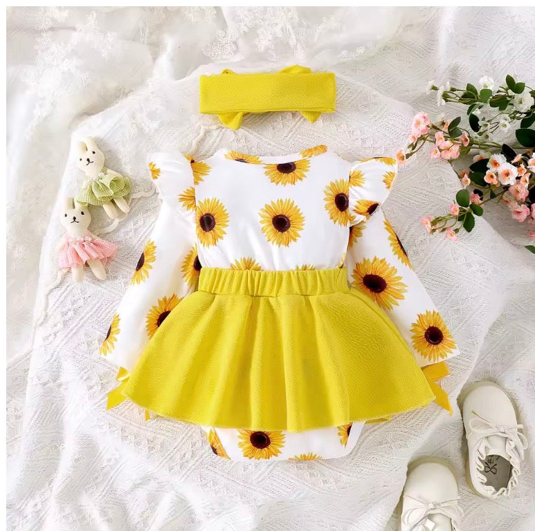 2PCS Autumn New Style For Multi-Color Printed Dress