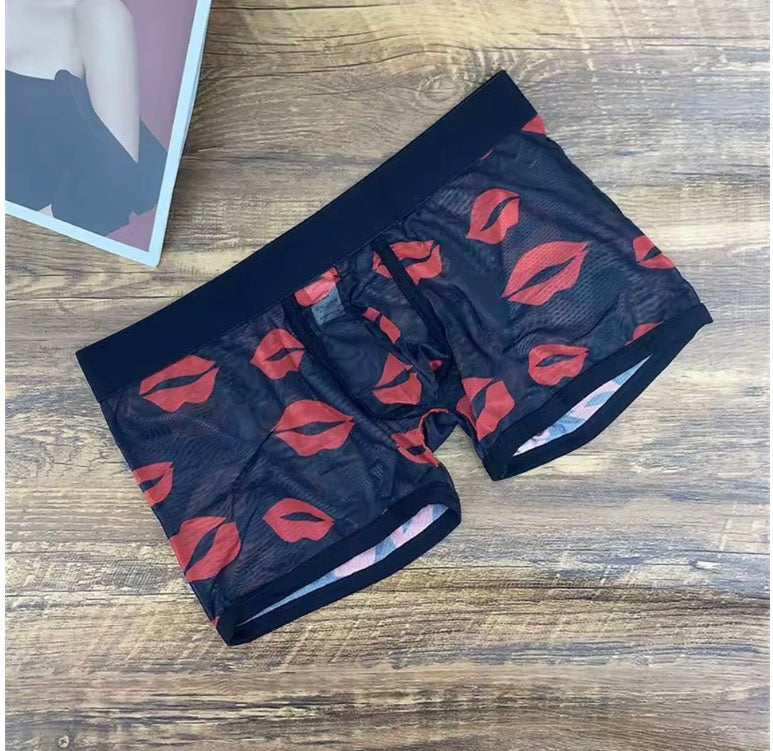 Men's Sexy Sheer Mesh Boxers