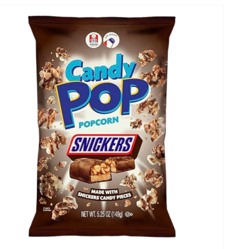 Candy Pop Snickers Popcorn 12x149g