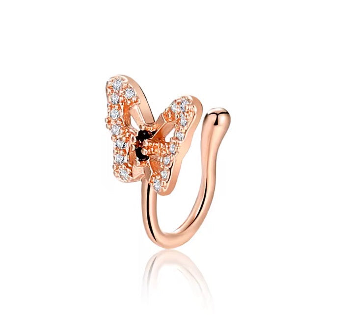 Non-perforated U-shaped Nose Ring Clip