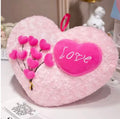 Sweet Rose Love Heart Pillow