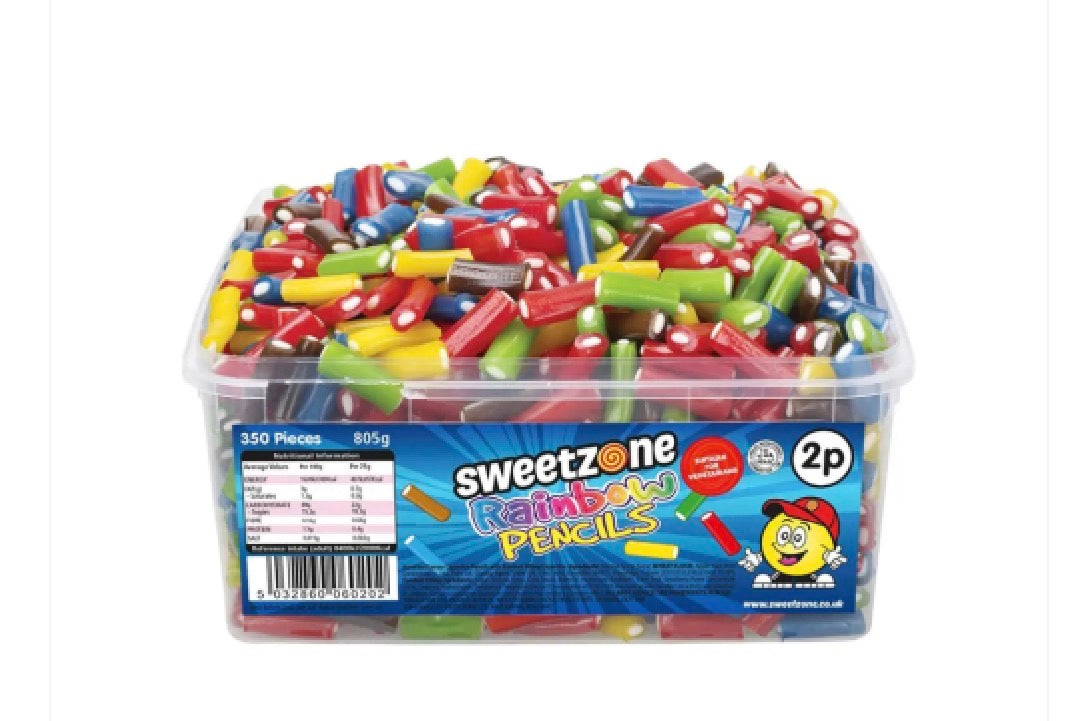 Sweetzone Rainbow Pencil 805g Tub