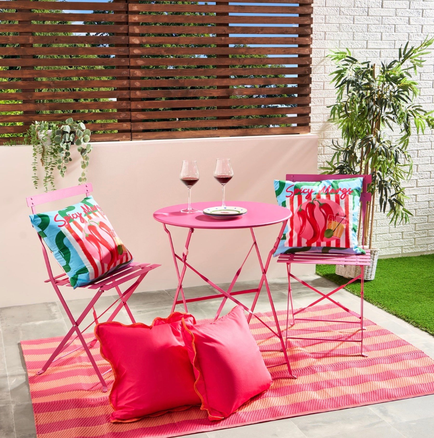 Metal Bistro Set, 3 Piece
