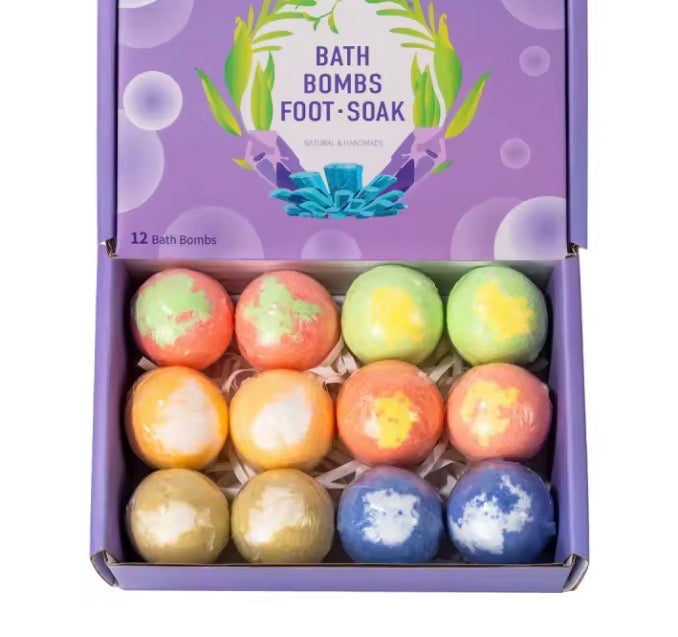12 pcs 20g Bath Bomb Set