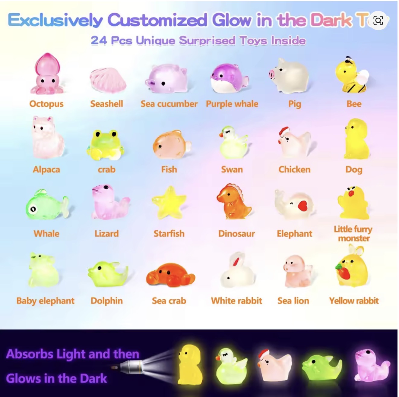 15pcs/24pcs Kids Bath Bombs Gift Set with Surprise Toys Inside