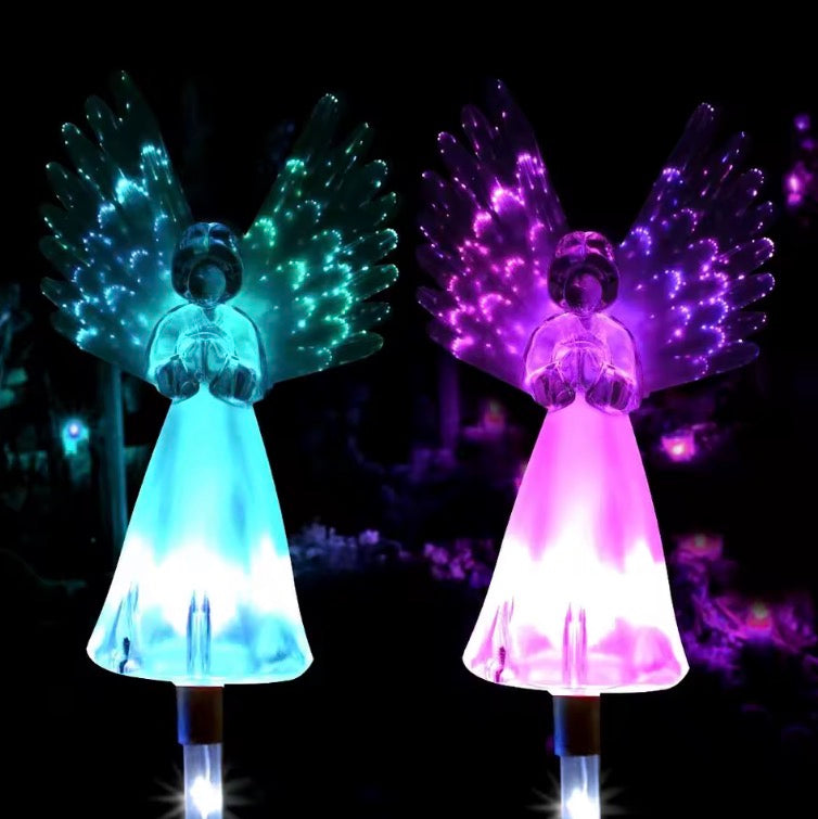 Solar Angel Stake Lights Solar Powered Garden Light
