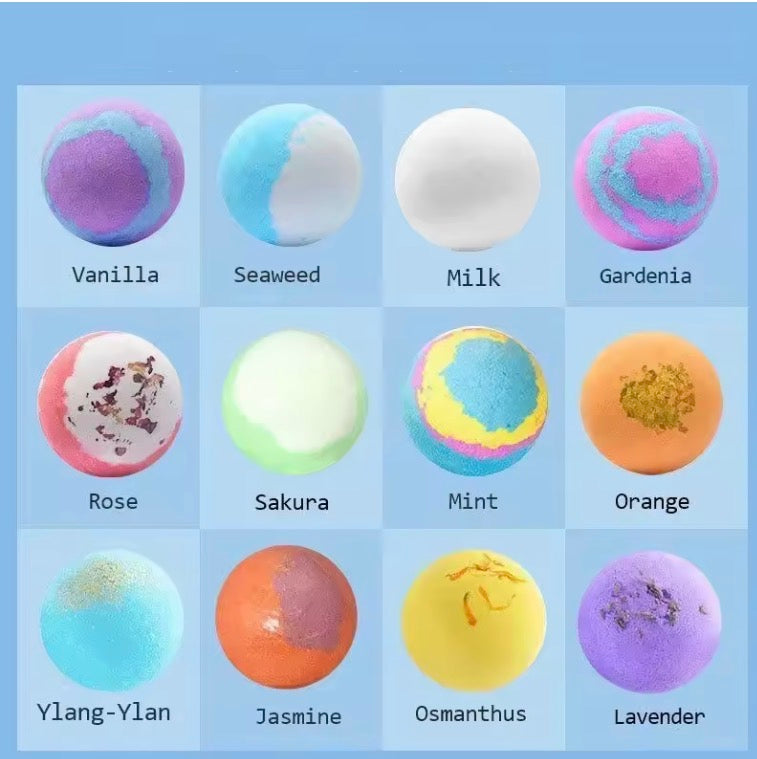 12Pcs Children's Ocean Bath Ball With Hidden Toys