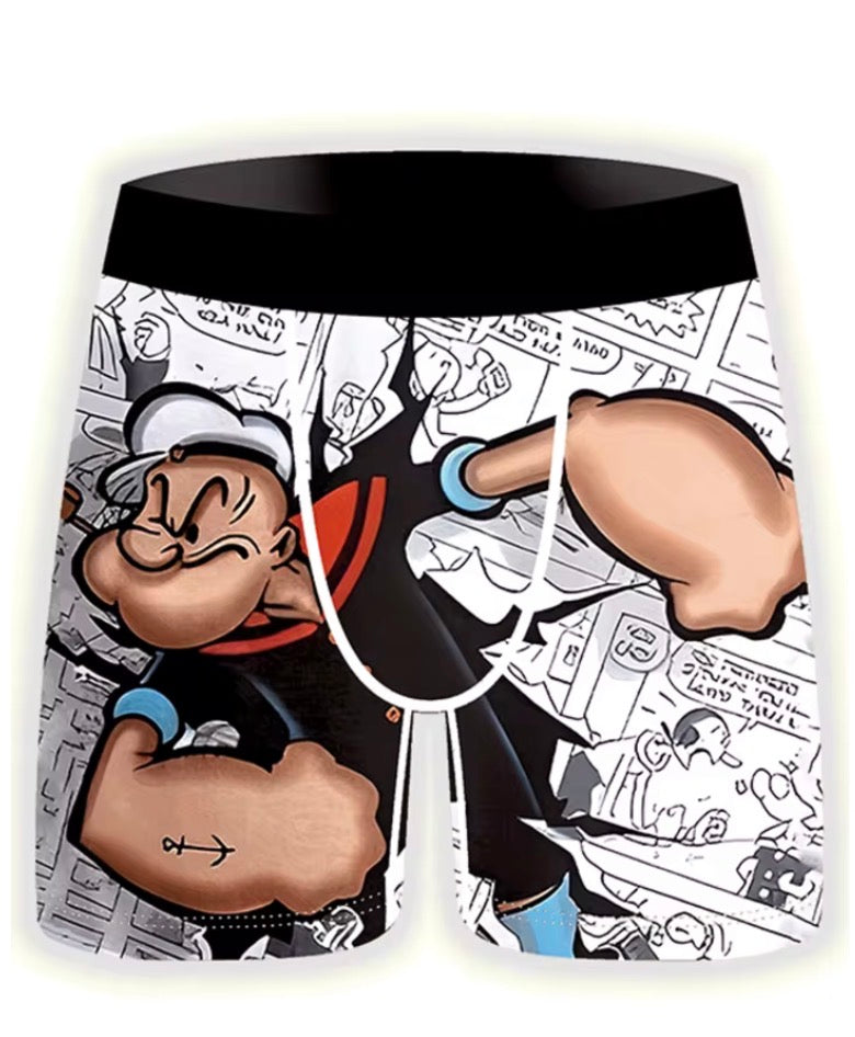 3 Pack Popeye Cartoon Boxer Shorts