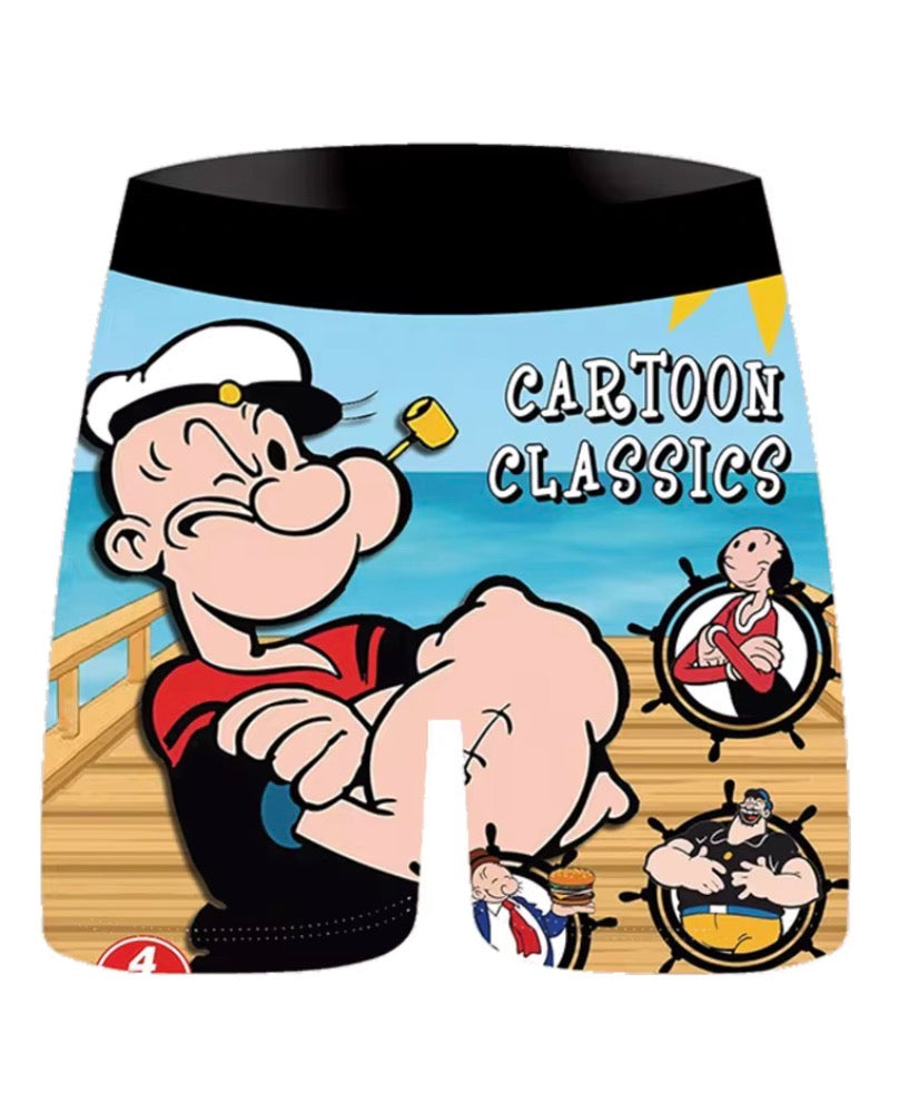3 Pack Popeye Cartoon Boxer Shorts