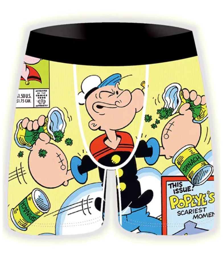 3 Pack Popeye Cartoon Boxer Shorts
